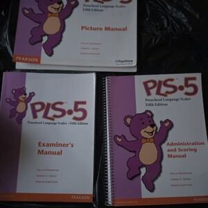 PLS-5 Preschool Language Scales Manual Set